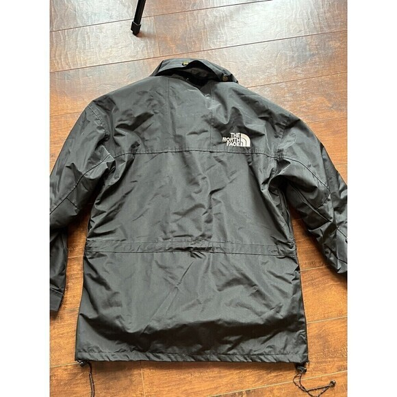 Vintage 90s The North Face Goretex Black Coat Trench Jacket Oversized Small - Picture 9 of 10